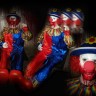 New 2011 Electric Animatronic Floor Sitter Rocking Buster Clown with laugh